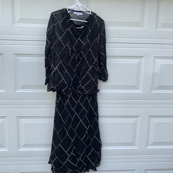 Donna Ricco NY women”s size 14 dress with wrap - Picture 3 of 7